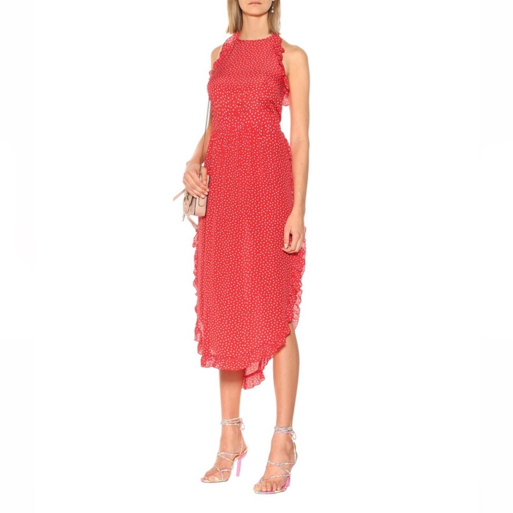 See By Chloe Vibrant Red Midi Dress